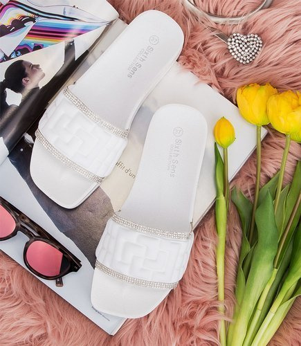 Klapki damskie Sixth Sens H13 Białe