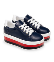 Buty sportowe damskie Ideal Shoes U-6273 Granatowe