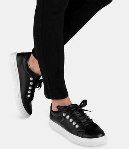 Buty sportowe damskie N/M R193 Czarne