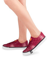 Trampki damskie Underline T-3-1013 Bordowe