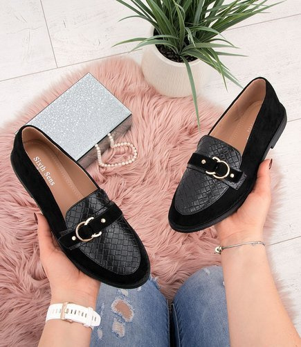 Mokasyny damskie Sixth Sens 918-17 Czarne