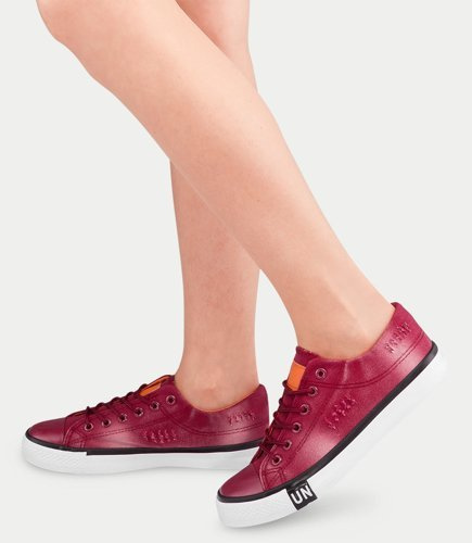 Trampki damskie Underline T-3-1013 Bordowe