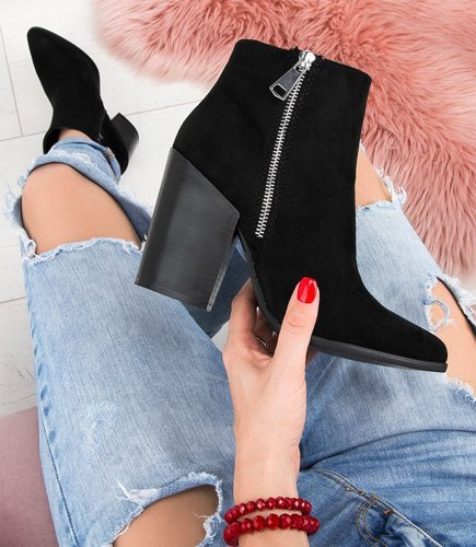 Botki damskie Sixth Sens C685 SU Czarne