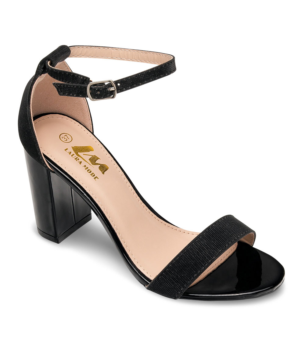 Sandałki damskie Laura Mode QL-139 Czarne