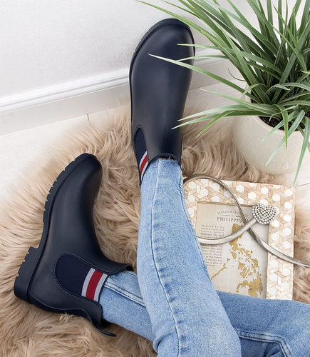 Kalosze damskie Lano WSJX01 Granatowe