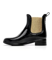 Kalosze damskie N/M Czarno - Złote