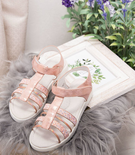 Sandałki dziecięce American Club GC 06/20 Różowe