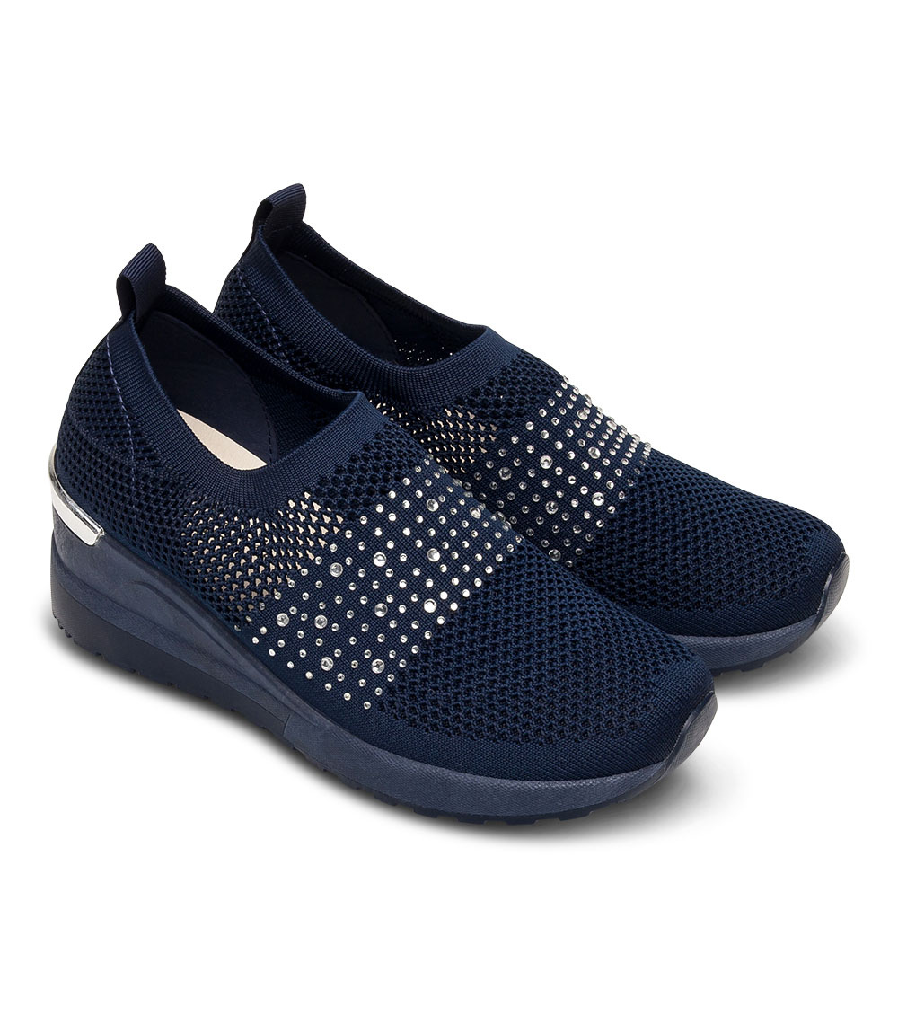 Buty sportowe damskie Skotnicki P-3-0589 Granatowe