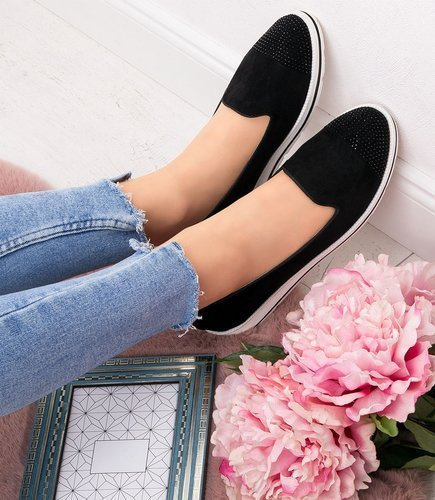 Mokasyny damskie Sixth Sens 888-20 Czarne