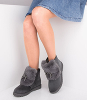 Śniegowce damskie N/M XR180702 Szare