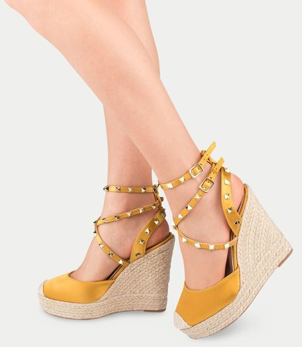 Sandały damskie Sixth Sens X-90 Żółte