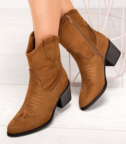 Wegańskie Kowbojki damskie Super Mode 5689 SU Brązowe