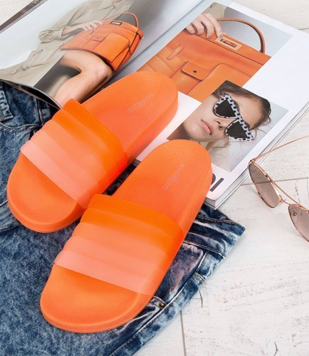 Klapki damskie Marquiiz K-9183 Pomarańczowe