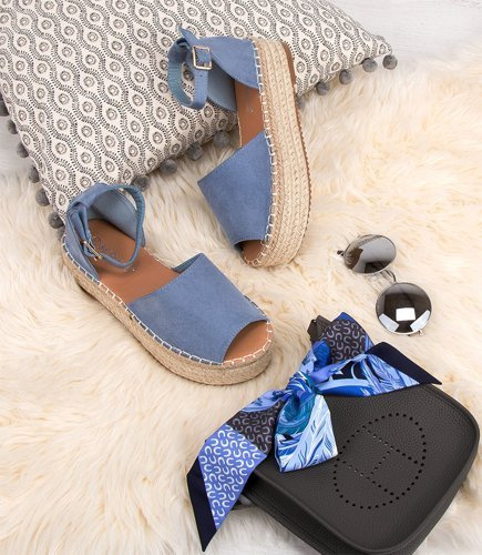 Sandałki damskie Bestelle 100-963 Niebieskie