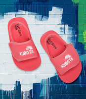 Klapki dziecięce Kubota Rzep Kids Różowe