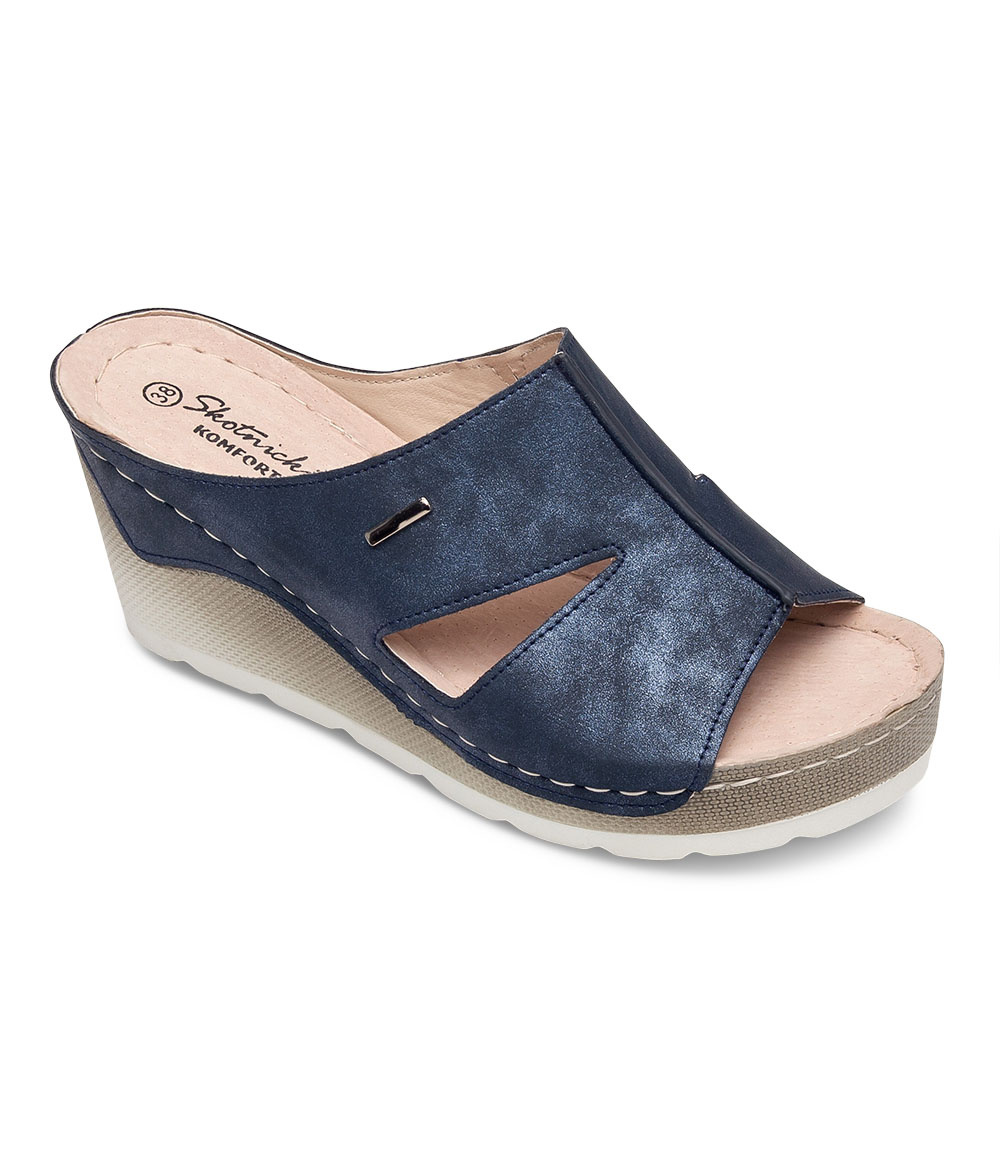 Klapki damskie Skotnicki KL-3-0611 Granatowe