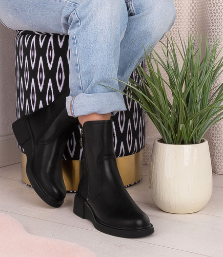 Botki damskie Jankowski JK/B-3-215 Czarne