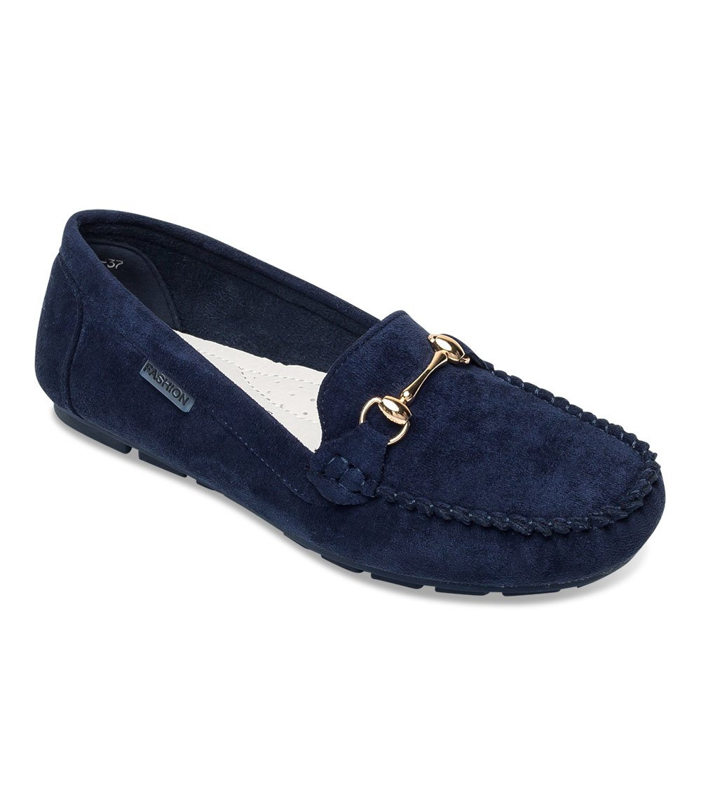 Mokasyny damskie Skotnicki P-3-0567 Granatowe