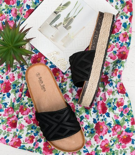 Klapki damskie Sixth Sens H11 Czarne