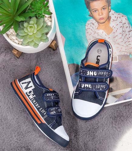 Trampki dziecięce Lano FB01 Granatowe