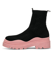 Buty sportowe N/M 88-56 Czarno-Różowe