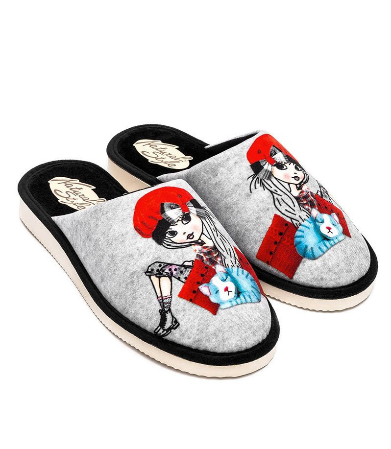 Kapcie damskie Natural Style NS-123 Paryżanka