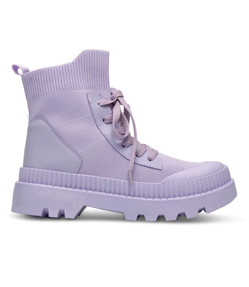 Botki damskie N/M HY288-G Fioletowe