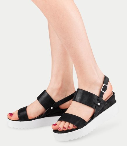 Sandały damskie Bestelle 100-876SA-1 Czarne