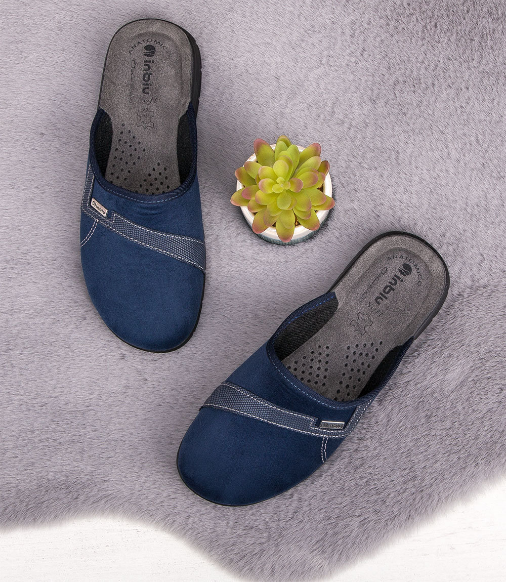 Kapcie męskie Inblu BG-42 Granatowe