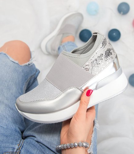 Buty sportowe Foreverfolie HQ218 Srebrne