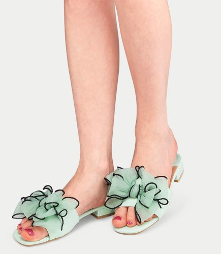 Klapki damskie Catisa XH1021 Zielone