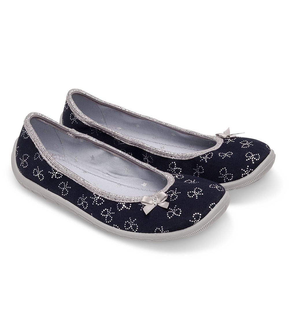 Balerinki dziecięce Befado 980Y097 Granatowe