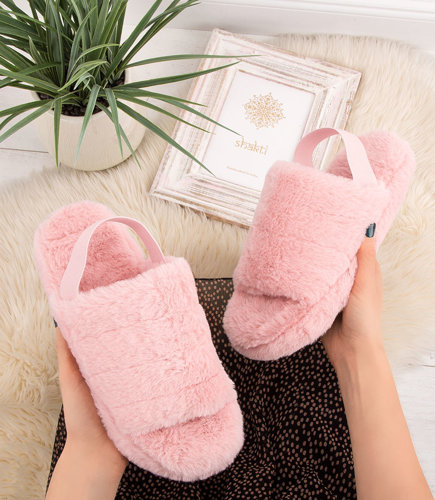 Kapcie damskie Lady Glory P238 Różowe