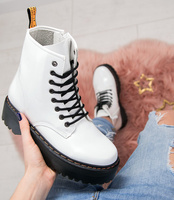 Glany damskie N/M KS-1255 Białe