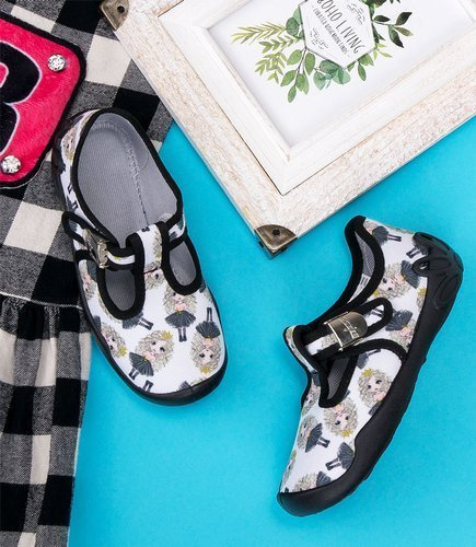 Tenisówki dziecięce Befado 115X007 Biało-Czarne