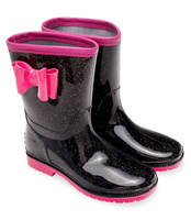 Kalosze dziecięce Lano FMTT-02 Czarno-Różowe
