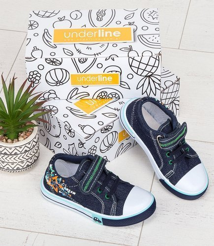 Trampki dziecięce Underline 27C1925 Granatowe