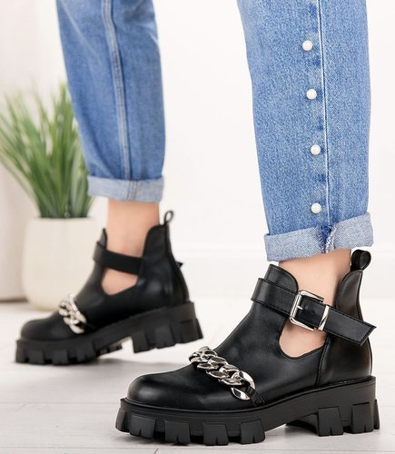 Botki damskie Bellamica JL200 Czarne