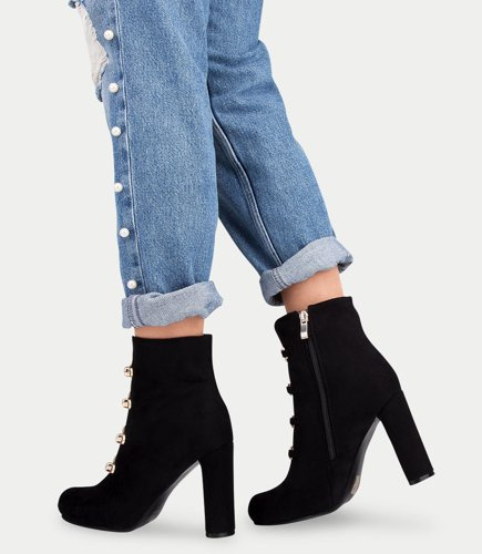 Botki damskie Bello Star B8817 Czarne
