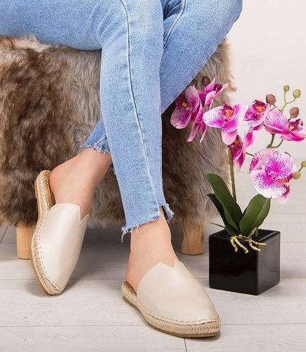 Klapki damskie Coura 7828 Beżowe