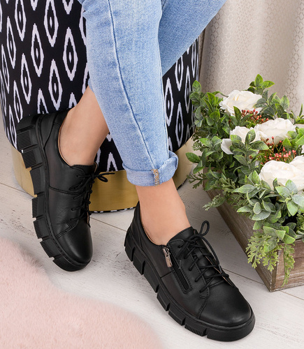 Półbuty damskie Helios 413 Czarne