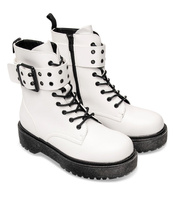 Glany damskie N/M KS-1257 Białe