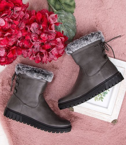 Botki damskie Nest B-3/A39 Szare