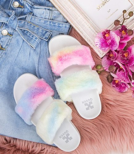 Klapki damskie Queen Vivi 98-35 Wielokolorowe