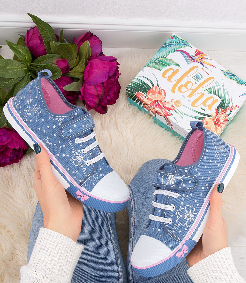 Trampki dziecięce Lano FG16 Jeansowe