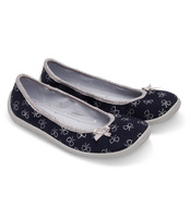 Balerinki dziecięce Befado 980Y097 Granatowe