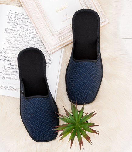 Kapcie męskie Natural Style NS-257 Granatowe