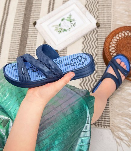 Klapki dziecięce basenowe Lano KL-2-1322 Granatowe