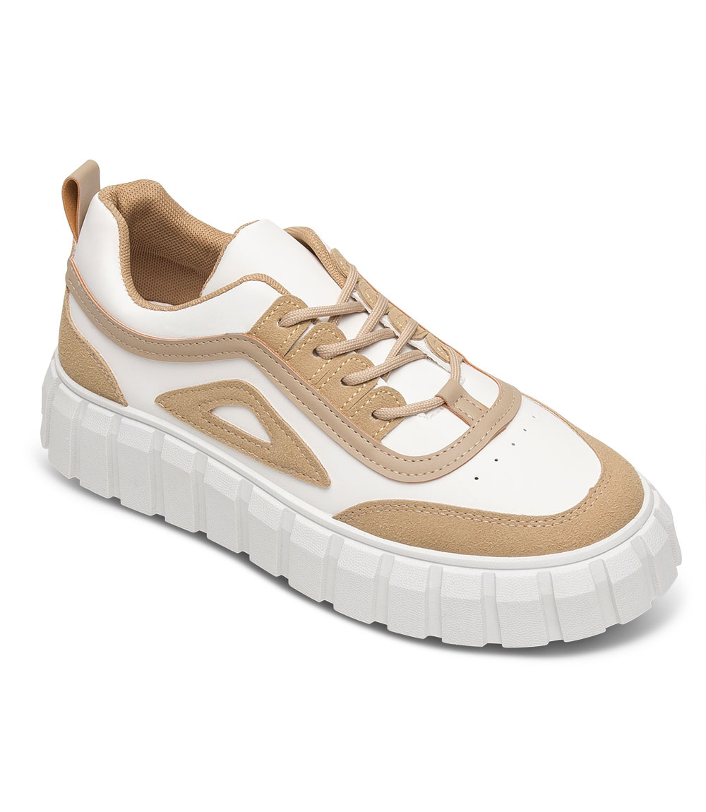 Buty sportowe Lady Glory LG355 Biało-Beżowe