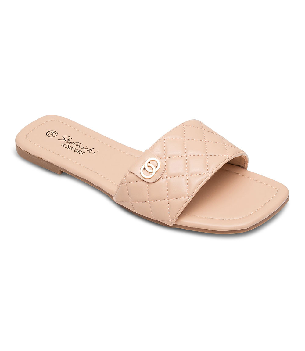 Klapki damskie Skotnicki KL-3-0614 Beżowe